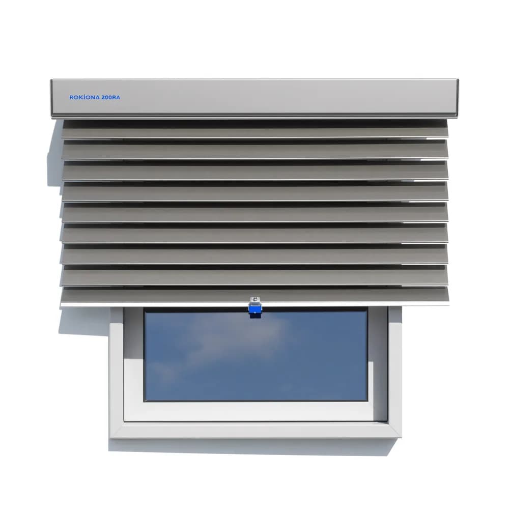 Roleta zewnętrzna aluminiowa z napędem elektrycznym antracyt 150x150